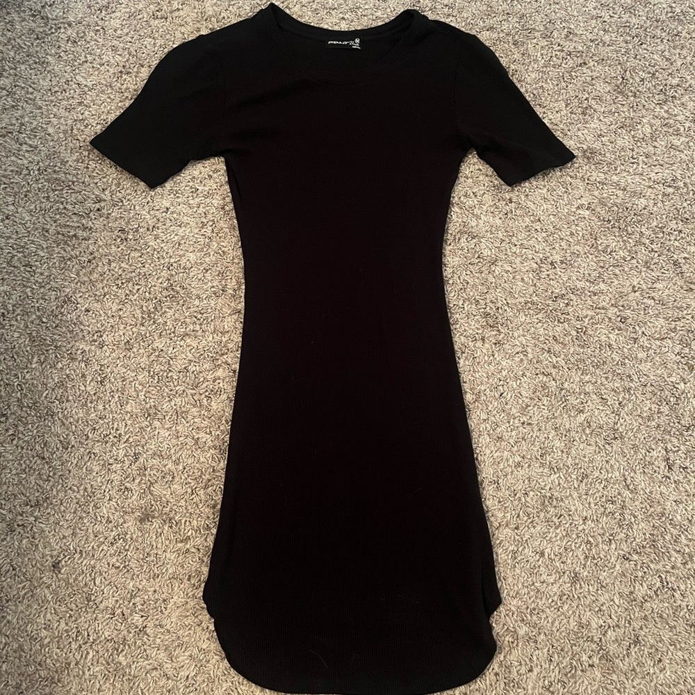 Black mini dress